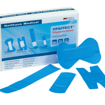 Ypsitect detectable plaster assortment, latex-free, 50 pieces